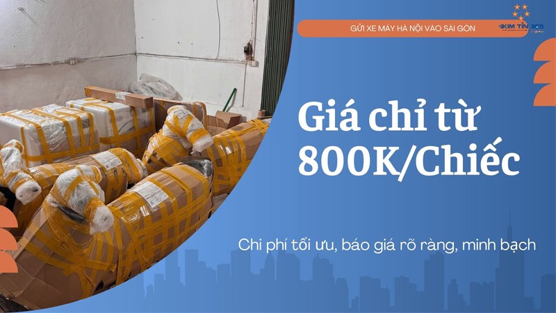 Giá gửi xe máy Sài Gòn Hà Nội