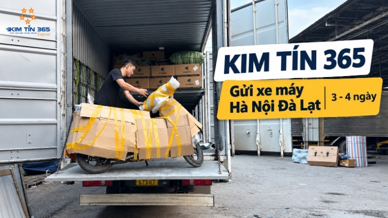 Gửi xe máy Hà Nội Đà Lạt tại Kim Tín 365