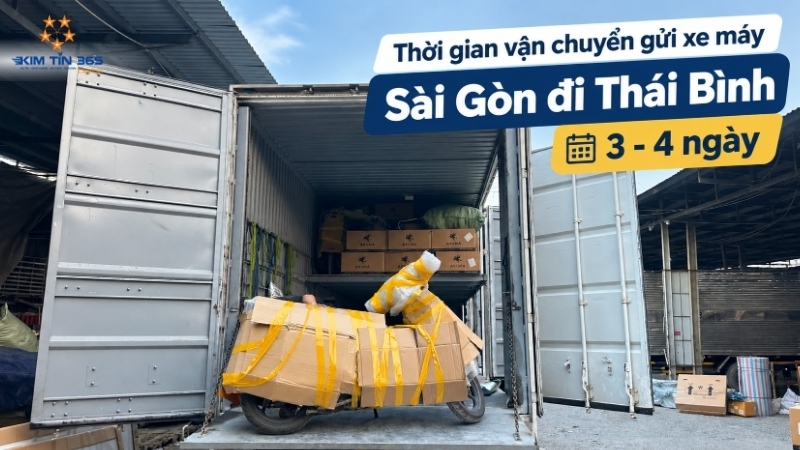 Quy trình gửi xe máy Sài Gòn Thái Bình tại Kim Tín 365