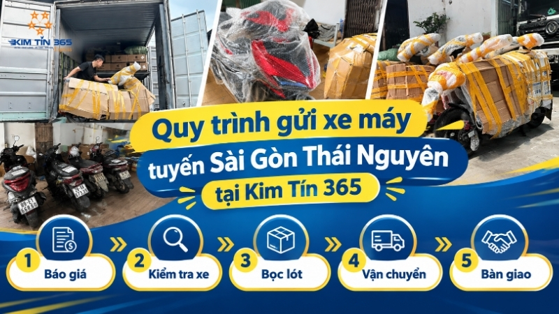 Quy trình gửi xe máy Sài Gòn Thái Nguyê