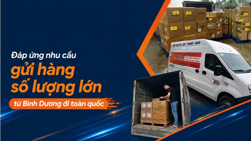 Xe tải gửi hàng Bình Dương đi toàn quốc