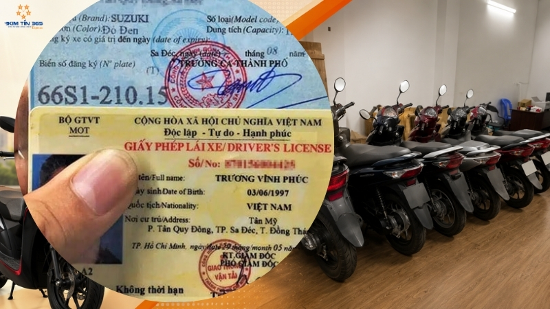 Kiểm tra giấy tờ, thông tin trước khi gửi xe máy