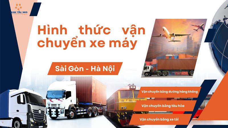 Hình thức vận chuyển xe máy thông dụng