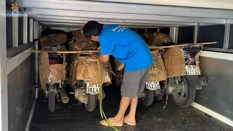 Gửi xe máy từ Hải Phòng lên Hà Nội