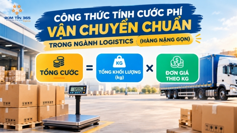 Công thức tính cước gửi hàng Sài Gòn Hà Nội